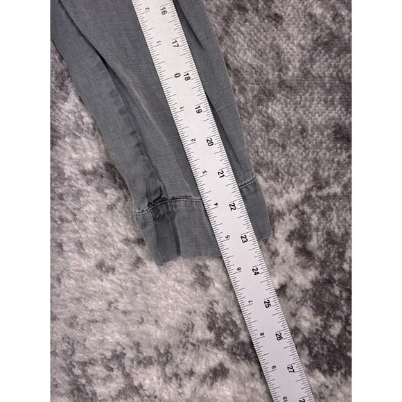 AYR Top XS Womens Gray Lyocell Linen Open Front Cardigan Robe - Picture 5 of 8